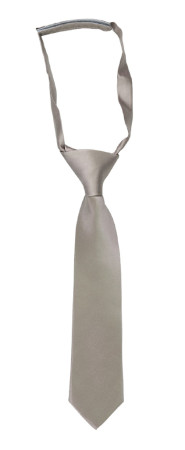 SATIN LATTE boy's tie small pre-tied