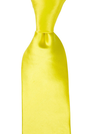 SATIN LEMON classic tie