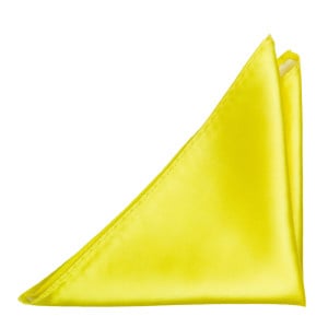 SATIN LEMON pocket square