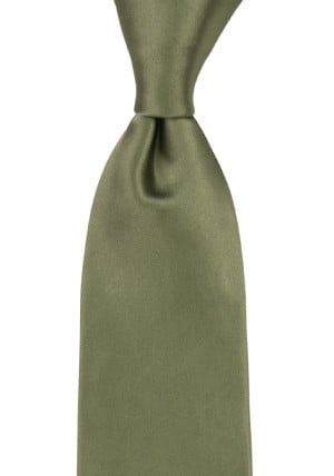 SATIN MOSS GREEN classic tie