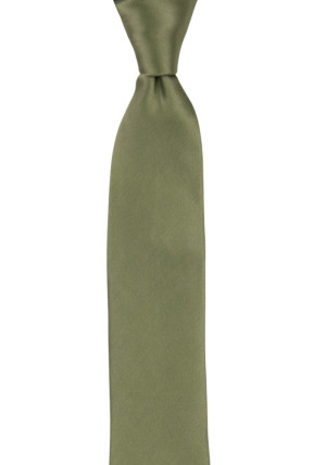 SATIN MOSS GREEN boy's tie medium