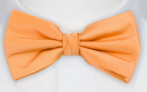 SATIN PEACH boy's bow tie