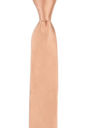 Satin Peach Pink boy's tie medium