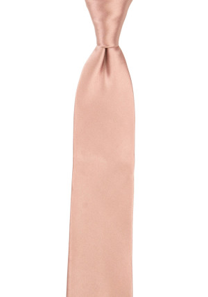Satin Pearl Pink boy's tie medium