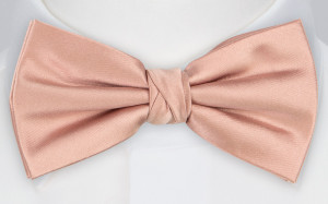 Satin PEARL PINK boy's bow tie