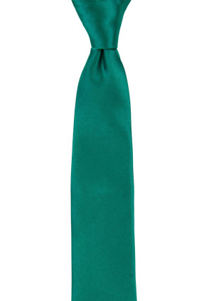 SATIN PERSIAN GREEN boy's tie medium