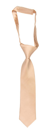 Satin Powder Peach boy's tie small pre-tied
