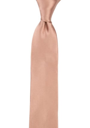Satin Rose Gold boy's tie medium