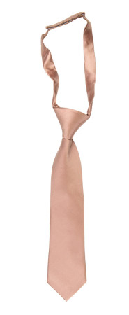 Satin Rose Gold boy's tie small pre-tied