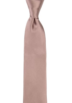 Satin ROSE TAUPE skinny tie