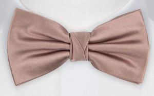Satin ROSE TAUPE boy's bow tie