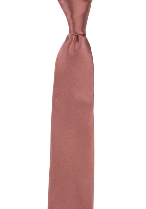 Satin Rose Wood boy's tie medium