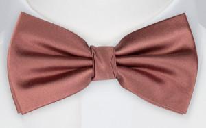 Satin ROSE WOOD boy's bow tie