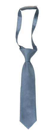 SATIN SLATE BLUE boy's tie small pre-tied