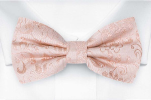 SAVETHEDATE BLUSH PINK pre-tied bow tie