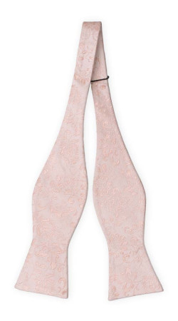 SAVETHEDATE BLUSH PINK self-tie bow tie