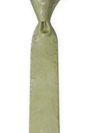 SAVETHEDATE TEA GREEN skinny tie