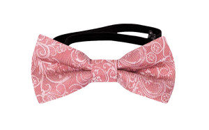 SCROLLER VINTAGE PINK baby bow tie