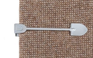 Shovel Silver tie bar