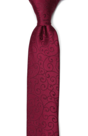 SNAZZY Dark red boy's tie medium