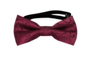 SNAZZY DARK RED baby bow tie