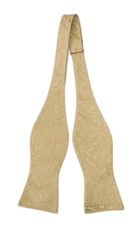SNAZZY GOLD self-tie bow tie