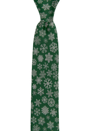 SNOFLINGA Green skinny tie
