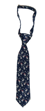 SNOWFALLEN BLUE boy's tie small pre-tied