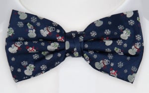 SNOWFALLEN BLUE bow tie