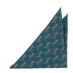 SNOWSLOPER BLUE pocket square