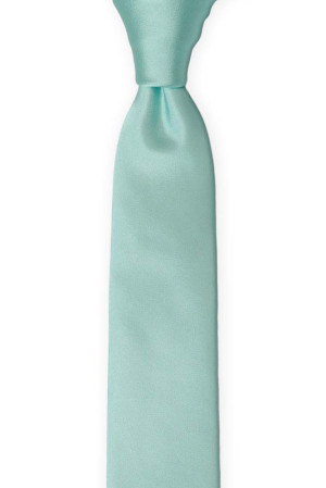 SOLID Aquamarine turquoise boy's tie medium