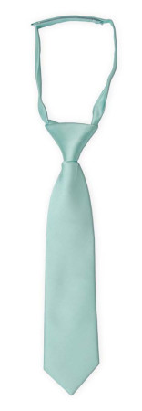 SOLID Aquamarine turquoise boy's tie small pre-tied