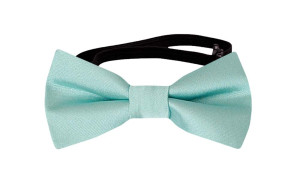 SOLID AQUAMARINE TURQUOISE baby bow tie