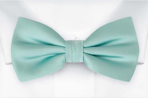 SOLID AQUAMARINE TURQUOISE boy's bow tie