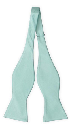 SOLID AQUAMARINE TURQUOISE self-tie bow tie