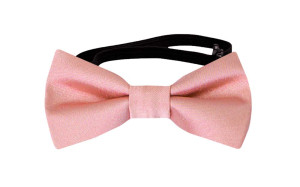 SOLID BLUSH PINK baby bow tie