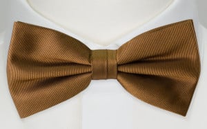 SOLID Bronze pre-tied bow tie