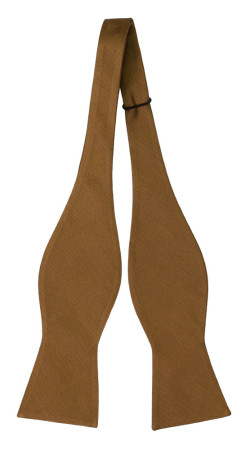 SOLID Bronze self-tie bow tie