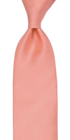 SOLID CORAL tie