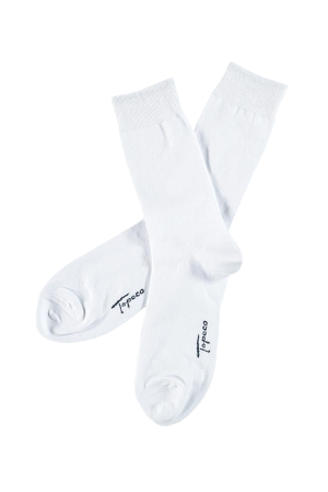 SOLID COTTON WHITE socks