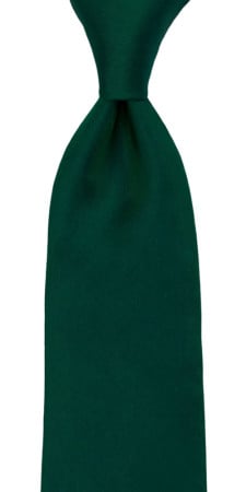 SOLID DARK GREEN tie