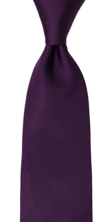 SOLID Dark purple classic tie
