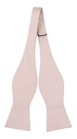 SOLID Dusty pink self-tie bow tie