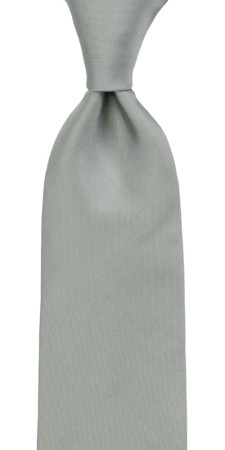 SOLID Grey classic tie