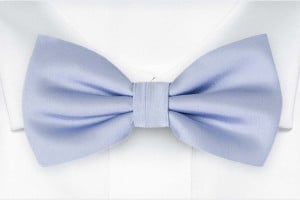 SOLID ICE BLUE boy's bow tie