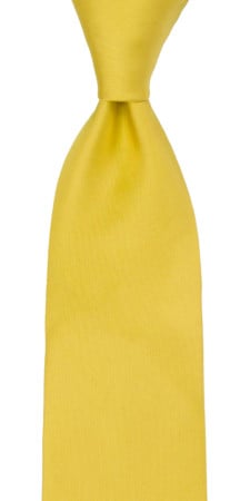 SOLID Lemon classic tie