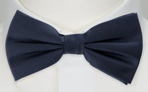 SOLID NAVY BLUE pre-tied bow tie