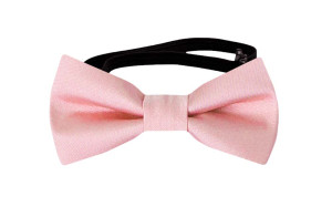 SOLID PALE PINK baby bow tie