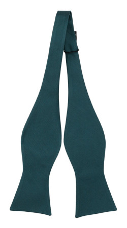 SOLID Petrol self-tie bow tie