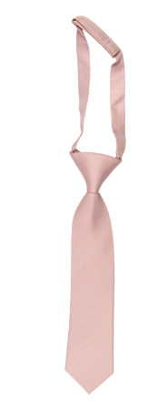 Solid Powder Pink boy's tie small pre-tied